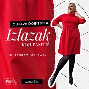 Objava dobitnika <br/> Instagram giveawaya